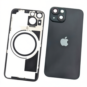 Coque arrière avec support métallique et objectif pour iPhone 14 Noir - Product Image 2
