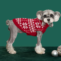 Vêtements tricotés pour animaux de compagnie, pull de Noël et du Nouvel An pour chat et chien, motif flocon de neige, style Europe et Amérique, accessoires pour animaux de compagnie