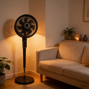 Ventilateur de circulation d'air domestique 14 pouces à forte puissance, sur pied, intelligent, personnalisable OEM, rotation automatique - Vente chaude - Product Image 1
