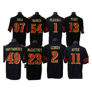 Nuova Maglia da Football San Francisco 23 Christian McCaffrey Collezione Rivalities Traspirante con Ricamo 3D di Alta Qualità - Product Image 1