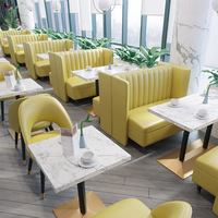 Ensemble table et chaises de restaurant en métal moderne Bilido pour centres commerciaux et hôtels, mobilier de restauration commercial écologique, vente en gros d'usine
