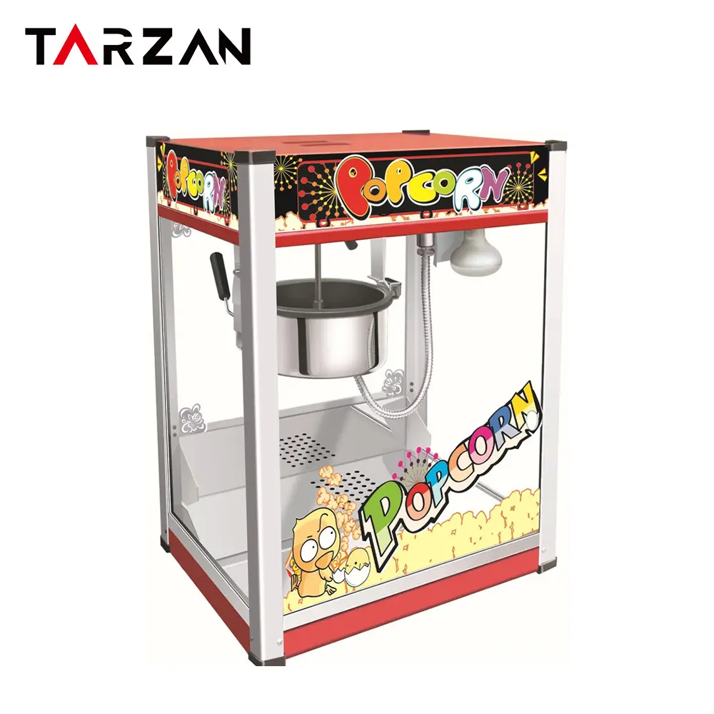 Guangzhou Pop Corn Machine Commerciële Elektrische Popcornmachine Roestvrij Zoete Popcorn Machine