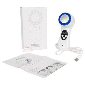 Handheld Blue Light Facial Massager With <b>Hot</b> <b>Cold</b> Therapy USB Plug In Beauty Device For Home Use Normal Skin - Product Image 2