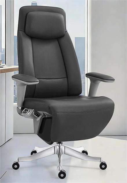 Black-Genuine Leather+Electric Adjustment+USB