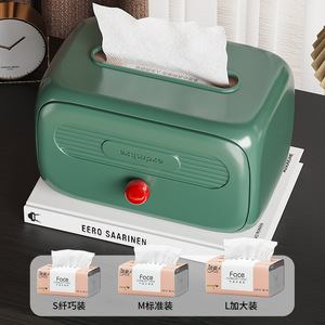 Caja de pañuelos de plástico Sea Shark, diseño minimalista moderno rosa para baño, sala de estar, uso en escritorio - Product Image 4