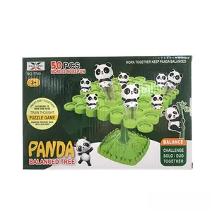 Çocuk eğlenceli oyun masaüstü kurulu masa oyunu oyuncaklar bulmaca Panda hayvan denge ağacı oyuncaklar çocuklar için