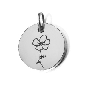 Colgante de Flor de Acero Inoxidable, Diseño Clásico de Planta, Accesorio de Joyería Unisex - Product Image 4