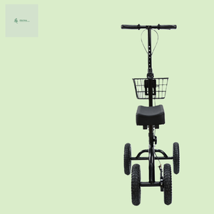 Déambulateur pliable pour adultes <span class=keywords><strong>Sinway</strong></span> avec frein, scooter économique, béquille à genou orientable avec siège - Product Image 2