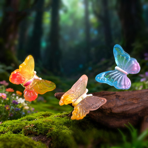 Mini papillons, accessoires pour maison de poupée, mini figurines d'animaux en résine pour artisanat, bricolage, jardin féerique, micro-aménagement paysager, décoration - Product Image 3