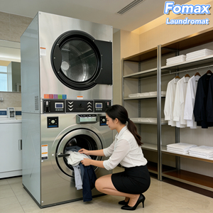 Nouvelles machines <span class=keywords><strong>à</strong></span> <span class=keywords><strong>laver</strong></span> <span class=keywords><strong>et</strong></span> sécheuses industrielles automatiques professionnelles 2026, conception innovante, garantie OEM de 3 ans - Product Image 2