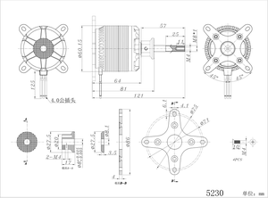 Sunnysky drone X5230 120E-170E 3D F3A, drone sayap tetap <span class=keywords><strong>3</strong></span> menghasilkan bobot ringan daya kuat keseimbangan 200kv motor tanpa sikat VTOL DIY - Product Image 5