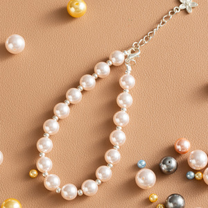High Quality 3/4/6/8/10mm Round Crystal Imitation <strong>Pearls</strong> , Wholesale Straight Hole Loose Glass <strong>Pearl</strong> <strong>Bead</strong> for Necklace - Product Image 6