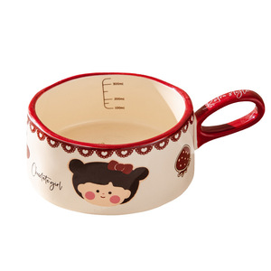 Mug en céramique pour le petit-déjeuner, lait, flocons d'avoine, café exquis, dessin animé <span class=keywords><strong>vintage</strong></span>, animal mignon, créatif, passe au <span class=keywords><strong>micro</strong></span>-ondes, haute qualité - Product Image 5