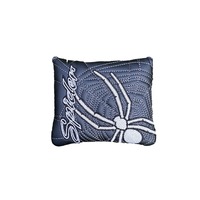 Housse de protection pour putter de golf, carrée ou semi-circulaire, en cuir PU noir et blanc, avec doublure en polaire pour la protection de la tête du club
