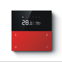 Anjielo pour Zigbee 3.0 Thermostat intelligent pour chauffage électrique, interrupteur mural à température fixe 4 voies, trois-en-un, intelligent, compatible Smart Life PC