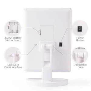 Magnification <b>Makeup</b> <b>Mirror</b> Led Tri-fold Lighted <b>Mirror</b> Vanity Cosmetic <b>Mirrors</b> With Light - Product Image 6