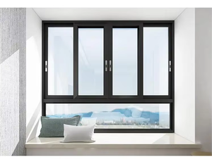 Ledow thiết kế hiện đại nhôm hồ sơ cửa sổ kính giá rẻ ngang trượt hệ thống cửa sổ cho Canada các đại lý - Product Image 6