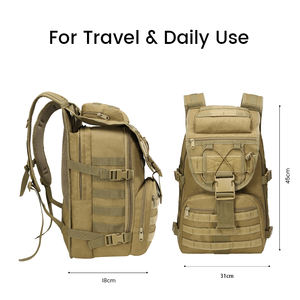 Sac à dos tactique LUPU BL013, très demandé en usine, disponible en stock, pour le camping, avec système Molle, unisexe, randonnée en plein air. - Product Image 6