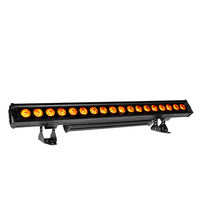 Barre LED murale étanche IP65 pour extérieur, 18x18W RGBWA UV 6-en-1, projecteur mural LED pour scène, idéal pour parcs, bâtiments et mariages