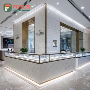 Vitrine de Comptoir en Verre à Cadre Métallique Haute Visibilité pour Magasin de Bijoux et Centre Commercial - Product Image 5