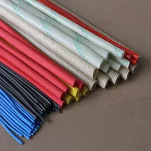 Factory Price High Temperature Silicone Fiberglass Wire Insulation Sleeve Fiberglass Sleeve