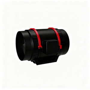 พัดลมดูดอากาศแบบอินไลน์ขนาด 8 นิ้ว ไม่มีตัวควบคุม OEM 110-240V สำหรับระบบไฮโดรโปนิกส์ - Product Image 1