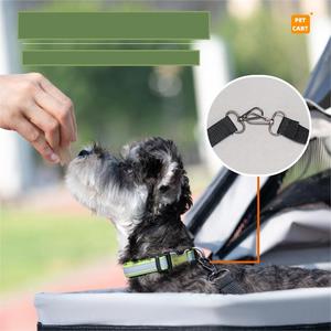 2024 công suất lớn có thể gập lại mềm Dog tàu sân bay Xe đẩy xách tay 4-bánh xe đi bộ giỏ hàng cho du lịch ngoài trời với vật nuôi & mèo - Product Image 4