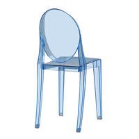 Chaise Chiavari en polycarbonate transparent, chaise fantôme en acrylique pour la maison, le bureau, la salle à manger, le salon