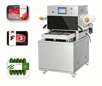 Machine d'emballage sous atmosphère modifiée semi-automatique, nouvelle machine d'emballage sous vide automatique à atmosphère modifiée