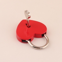 Cadenas en forme de coeur d'amour en métal intelligent de grande sécurité de couleur rouge pour la serrure de clé de bagage