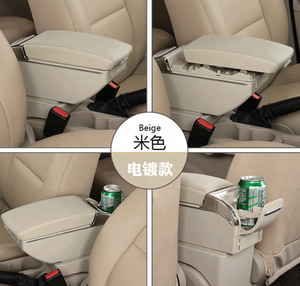 ไม้สีหนัง Pu สองชั้นและ USB ออกแบบ<span class=keywords><strong>คอนโซล</strong></span>กลาง<span class=keywords><strong>รถ</strong></span>กล่องเก็บยานยนต์พอดีกับ Renault Duster - Product Image 4