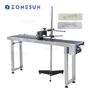 ZONESUN Inkjet Drucker Förderer Förder Tisch Band Träger Sortierung Werkbank PVC Förderband Flasche Box Tasche Aufkleber Förder - Product Image 1