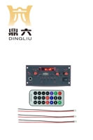 Haut-parleur sur chariot DING LIU pour carte décodeur avec amplificateur 2x10W, interface microphone et prise en charge MP3 (Modèle D137BT)