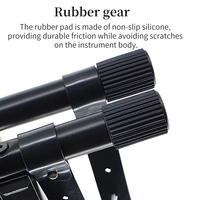 Un support électronique détachable et pliable de clavier pour la portabilité facile, fait en métal noir