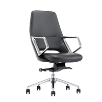 Chaise de bureau secrétaire rembourrée moelleuse ergonomique en maille de luxe à dossier haut