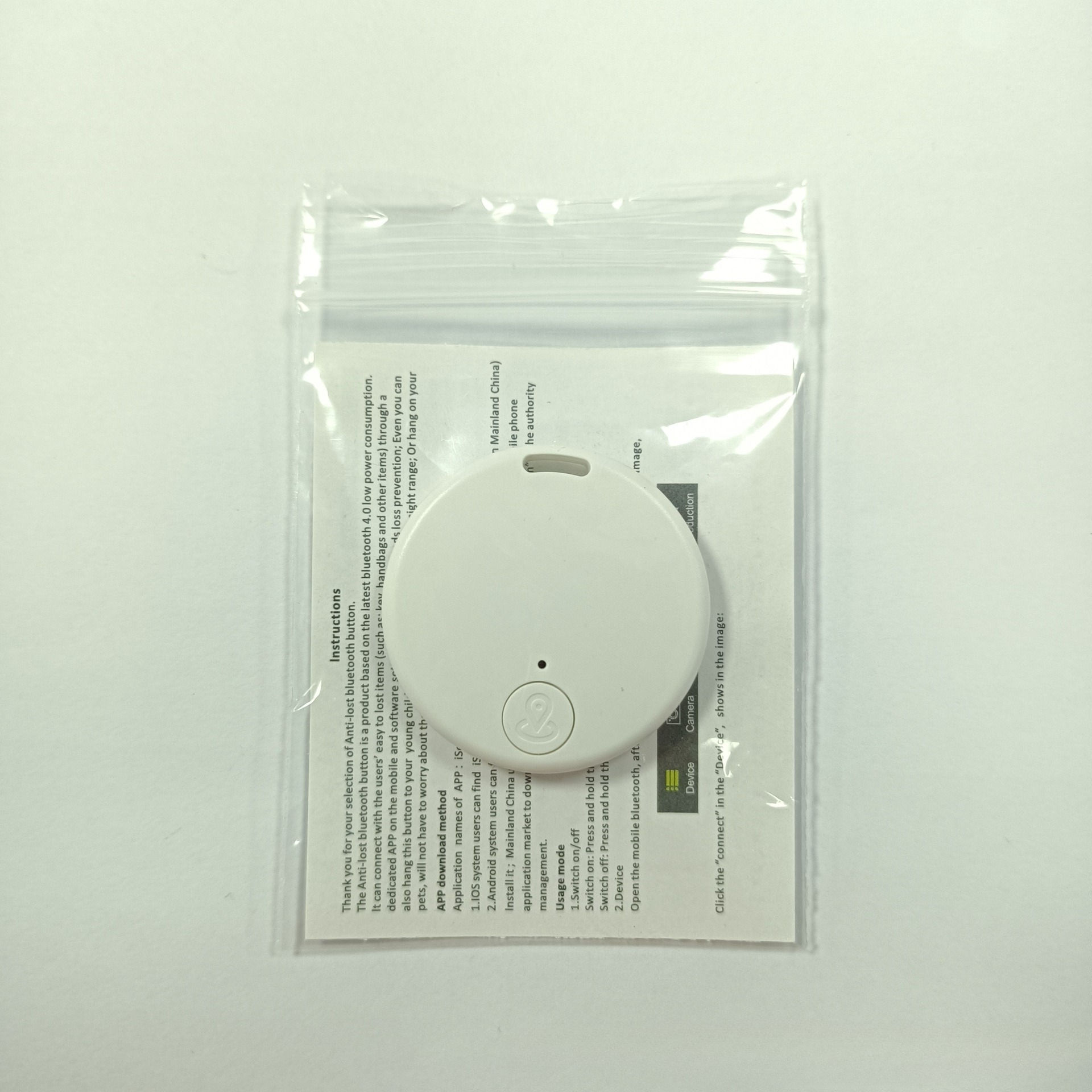 Blanco + bolsa de PE + manual