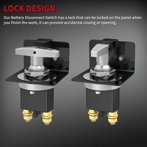 Nhiệm vụ nặng nề 500A 12V-36V chủ Pin giết chuyển đổi cố định xử lý isolator Pin ngắt kết nối chuyển đổi với khóa tấm cho xe - Product Image 3