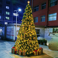 Y-064 Arbre de Noël Artificiel de Luxe Vert Foncé avec Volants en Tulle et Nœuds pour la Décoration de la Maison, de l'Hôtel et des Fêtes
