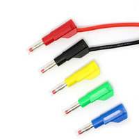 Prise banane rétractable nickelée de 4 mm, empilable, à souder, de haute qualité
