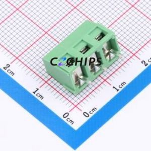JL127-50803G01 <b>Screw</b> Terminal <b>Block</b> Through hole Component (THT),P=5.08mm Connector 1x3P 5.08mm Green Through Hole - Product Image 2