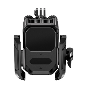 Base Antivibración MEMO GW09 de 4 Bolas con Rotación de 360° °   Soporte Giratorio para Teléfono de Bicicleta/Motocicleta con Bloqueo Integrado, Ventilador de Refrigeración y Prevención de Sobrecalentamiento - Product Image 1