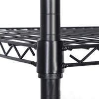 Chariot à étagères en acier inoxydable 304 réglable à 6 niveaux en métal robuste