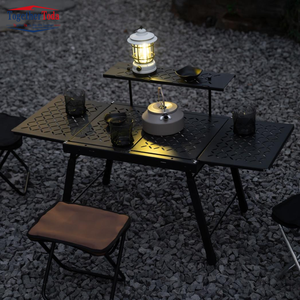 Table de camping pliable portable avec design léger détachable et cadre en aluminium durable pour pique-nique et randonnée en plein air - Product Image 3