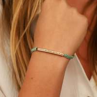 Bracelet tressé en acier inoxydable personnalisé, bracelet d'amitié, bracelet assorti personnalisé, longueur réglable