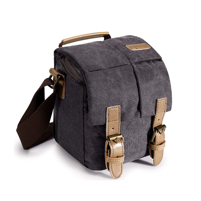Hot Sale Custom High Quality Vintage Camera Messenger Bag for Men Water-Resistant Canvas for Outdoor Digital Gear Camera Bags