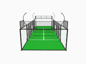 <span class=keywords><strong>Mini</strong></span> terrain <span class=keywords><strong>de</strong></span> padel individuel avec gazon et éclairage – Ensemble complet – Usine <span class=keywords><strong>de</strong></span> terrains <span class=keywords><strong>de</strong></span> padel - Product Image 2