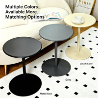 Table d'appoint en fer de style nordique, détachable, avec revêtement antirouille, diverses conceptions de base, pour salon intérieur, table basse d'appoint