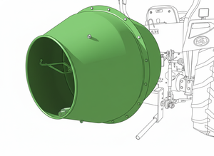 BITSMANN Bétonnière robuste à entraînement par prise de force de <span class=keywords><strong>tracteur</strong></span> avec décharge hydraulique pour la construction et l'agriculture - Product Image 4