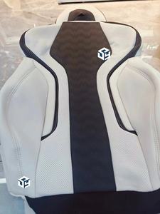 Coprisedili Auto Personalizzati in Pelle Nappa Bianca Chiaro per BMW Serie 3 2018, <span class=keywords><strong>Sedili</strong></span> <span class=keywords><strong>Sportivi</strong></span> M3 Aggiornati per Fila Anteriore - Product Image 3