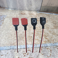 Connecteur de système automobile en acier inoxydable, bouton d'urgence, bouton de démarrage, interrupteur 1NO, IP65, câblage de connexion
